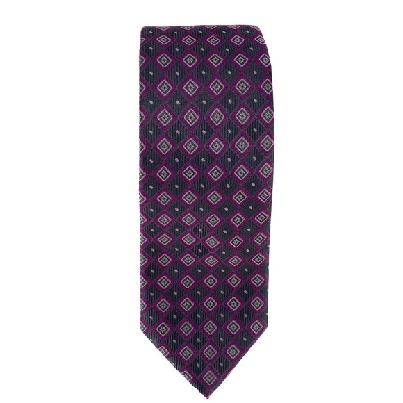 TED BAKER LONDON Diamond Polka Dot Silk Tie - Picture 5 of 16